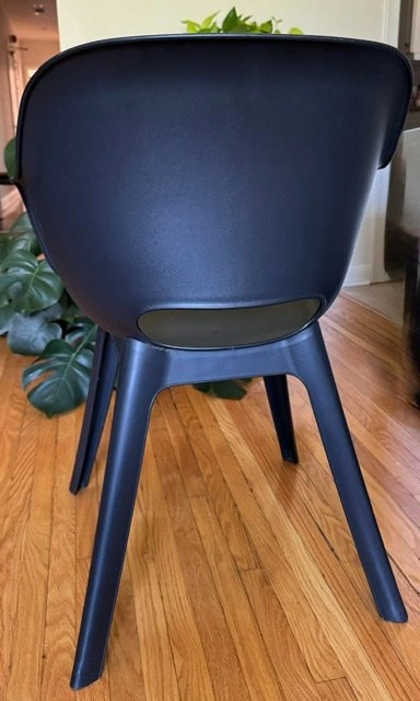 Set of 4 Keter Akola Outdoor Dining Chairs (Graphite / Charcoal) - photo 3