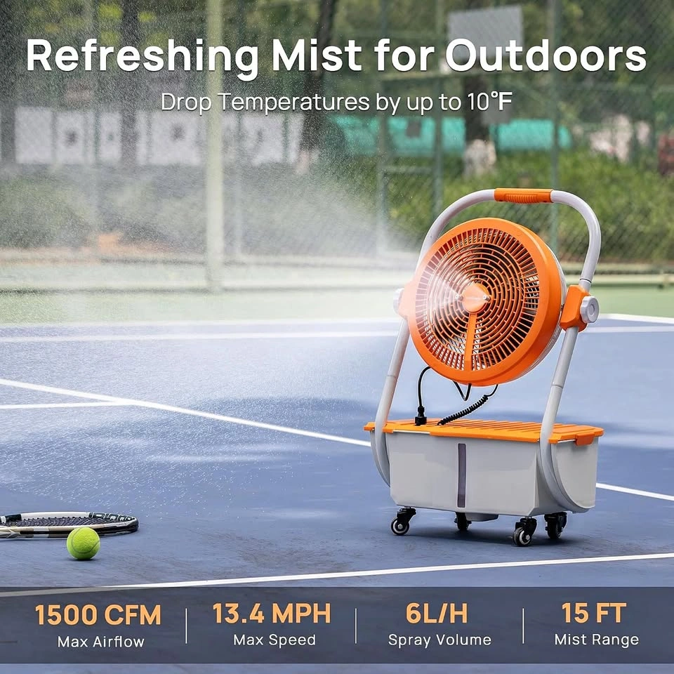 TURBRO 12" Cordless Misting Fan