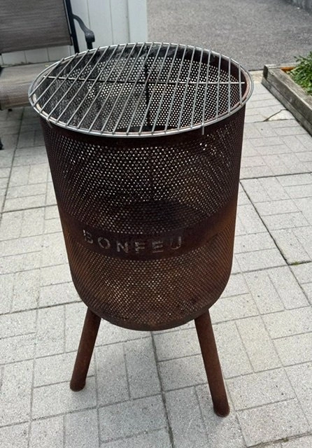 BonFeu BonVes Outdoor Fire Pit & BBQ Grill – Authentic Rust Look - photo 5