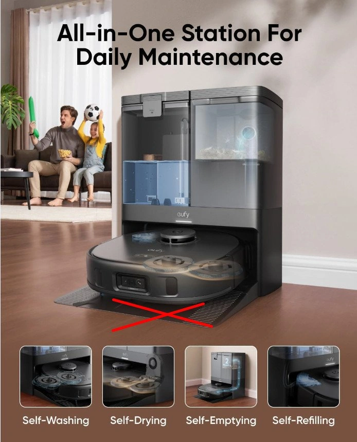 eufy X10 Pro Omni Robot Vacuum & Mop with Self-Emptying Station - photo 3