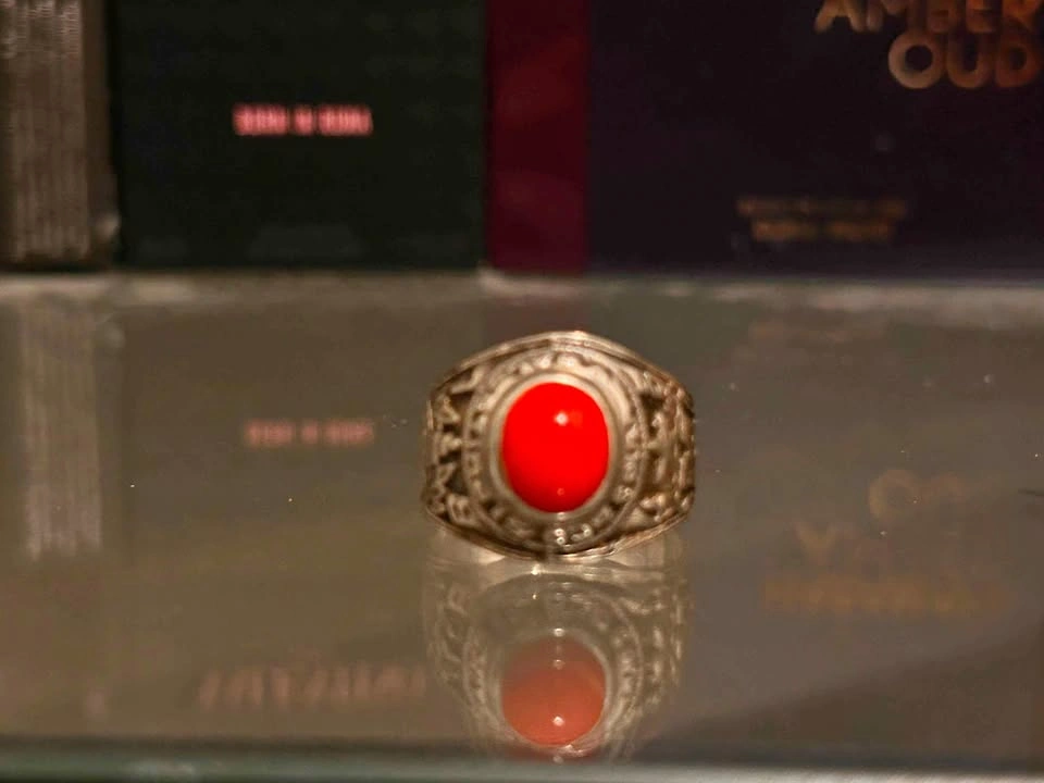 Vintage-Style Silver-Tone Filigree Ring 925 silver