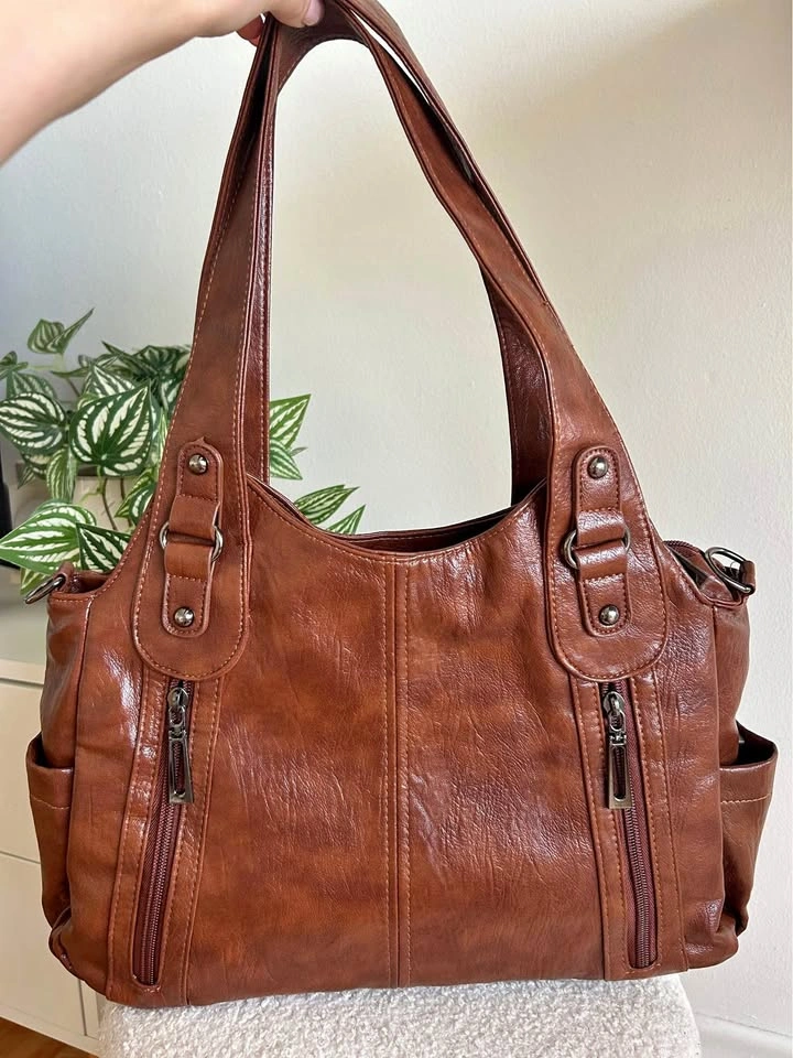 Camel brown everyday tote bag