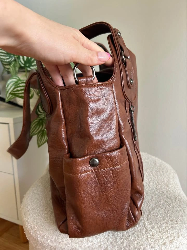 Camel brown everyday tote bag - photo 3