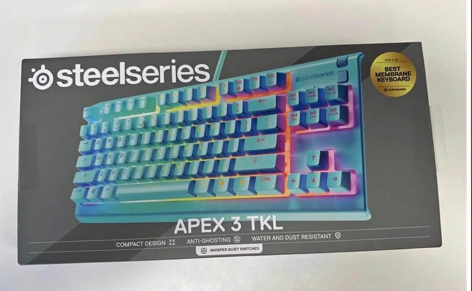 Brand NEW SteelSeries Apex 3 TKL Aqua RGB Gaming Keyboard