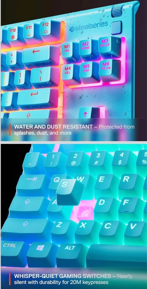 Brand NEW SteelSeries Apex 3 TKL Aqua RGB Gaming Keyboard - photo 4