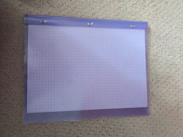 Two plastic report covers filled with paper - photo 4
