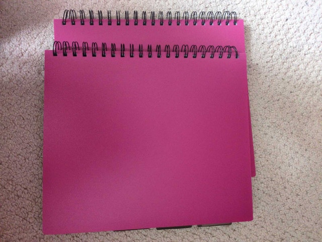 Two Brand New Notebooks with dividers