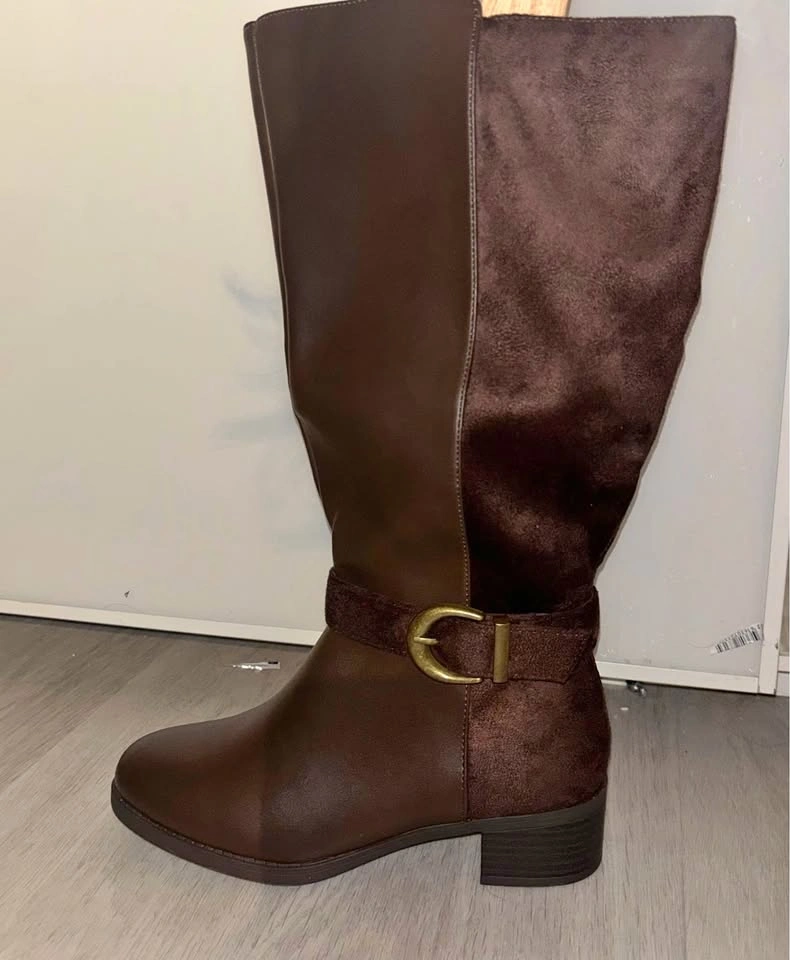 Extra Wide Calf Knee High Boots: Hawkwell