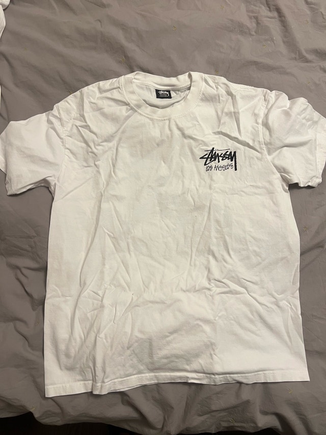 Stüssy Los Angeles Logo T-Shirt - White - Size XL