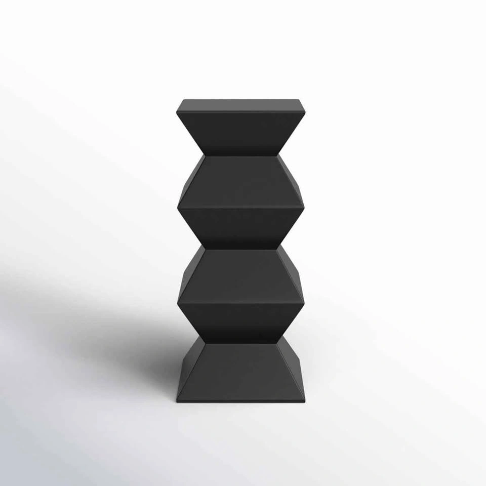 Modern Designer Black Geometric Pedestal Display Stand 36" - photo 3