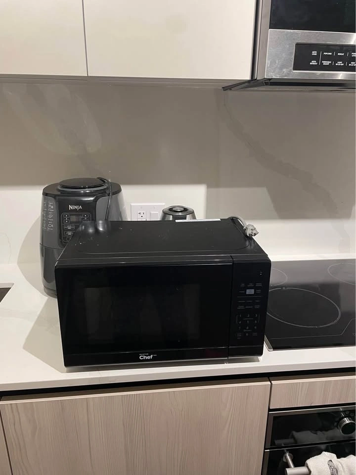 Master Chef Microwave | Black | Compact Countertop Microwave - photo 3