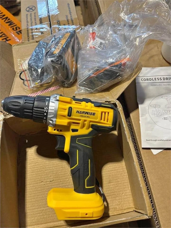 HANWISE 20V Cordless Drill Driver Tool Kit – New/Open Box
