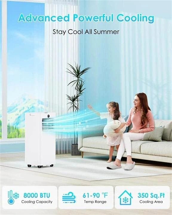 Portable 8000 BTU Air Conditioner – 4-in-1 – Like New