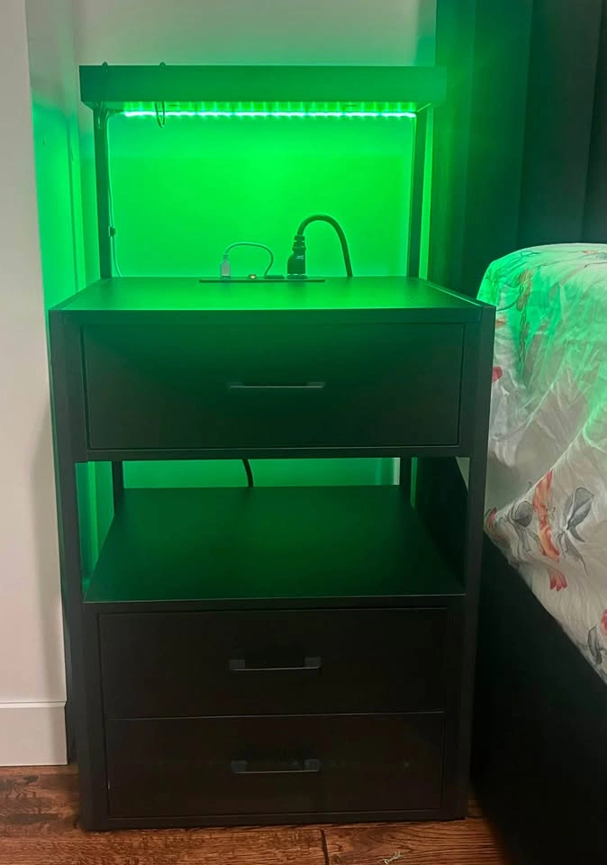 VIAGDO LED Nightstand with RGB Lights – Brand New - photo 3