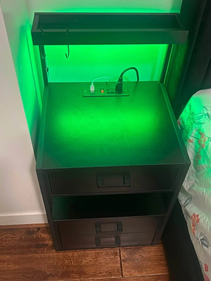 VIAGDO LED Nightstand with RGB Lights – Brand New - photo 4