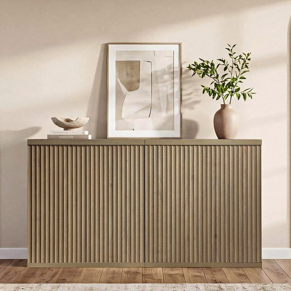 NEW SICOTAS Buffet Cabinet with Storage – 2-Piece Sideboard