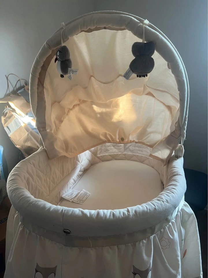 Bily Owl Pattern Baby Bassinet - photo 4