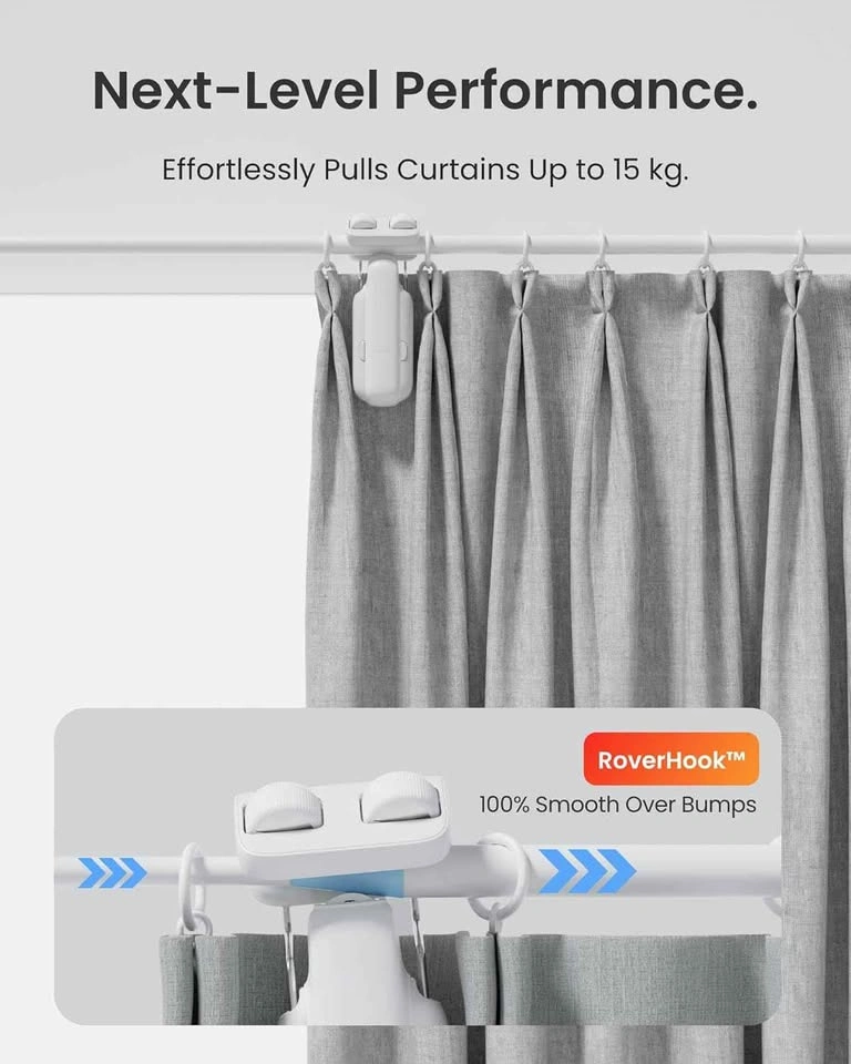 SwitchBot 2025 Automatic Curtain Opener 2-Pack w/ Remote - photo 5