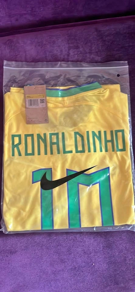 Brand new Retro Brazil Ronaldinho Jersey size S