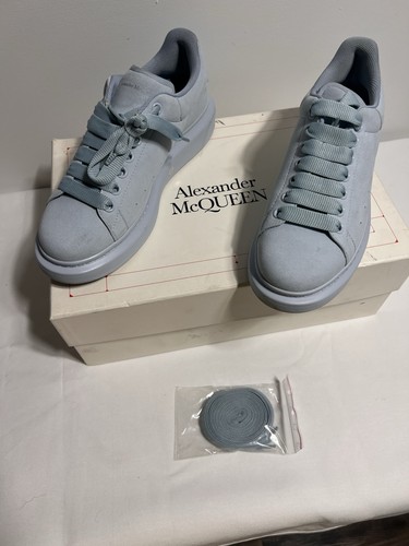 Alexander McQueen Men's Sneakers US 9 Blue Suede New - photo 5