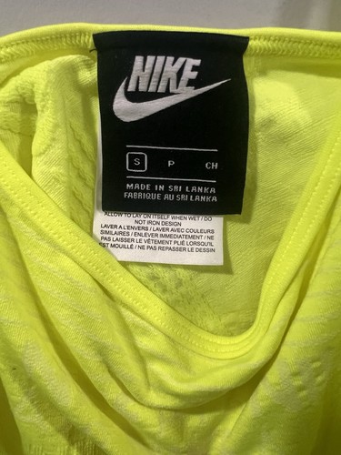 Nike Women’s Yellow One Piece Bodysuit Solid Logo Wireless Compr - photo 3