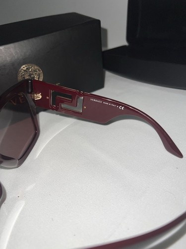 Versace 4402 Women's Rectangle Sunglasses Red Plastic - photo 2