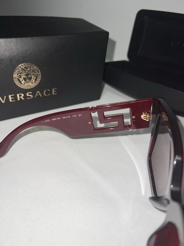 Versace 4402 Women's Rectangle Sunglasses Red Plastic - photo 3