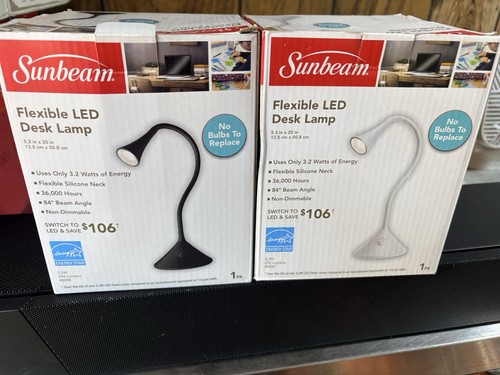 Sunbeam 20in Flexible Gooseneck LED Desk Lamp (2 for $25) - photo 2