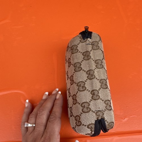 Designer Monogram Hard Eyeglass/Sunglasses Case Zip Faux Leather - photo 5