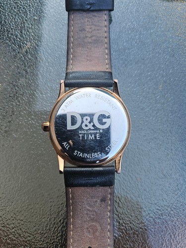 Dolce & Gabbana D&G Time Women Quartz Gold Case Black Leather Da - photo 3