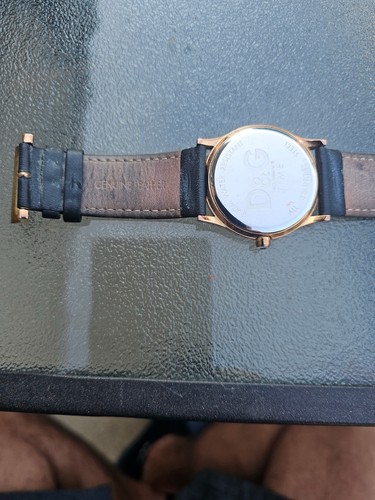 Dolce & Gabbana D&G Time Women Quartz Gold Case Black Leather Da - photo 4