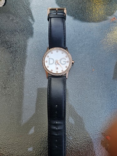 Dolce & Gabbana D&G Time Women Quartz Gold Case Black Leather Da - photo 5