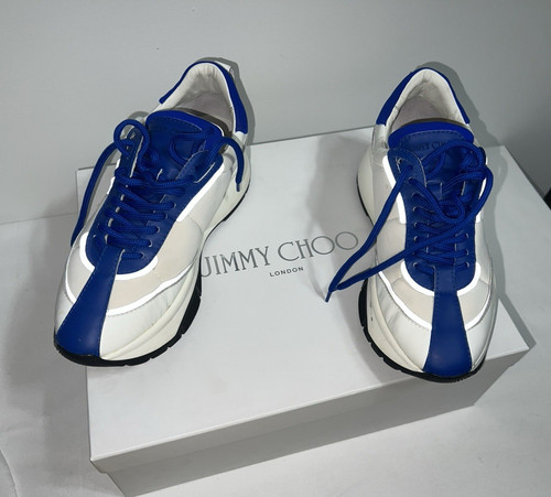 Jimmy Choo Men's Logo Colorblock Low Top Sneakers