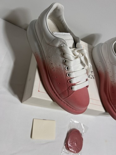 Alexander McQueen Sneakers US 9 White/Pink Suede Gradient - photo 2