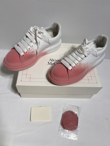 Alexander McQueen Sneakers US 9 White/Pink Suede Gradient - photo 3