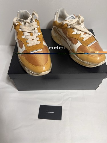 alexanderwang Men's Solid Low Top Lace-Up Athletic Sneakers - photo 5