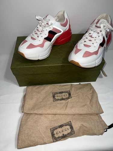 Gucci Woman Solid Low Top Lace-Up Athletic Sneakers