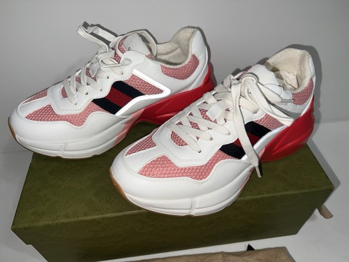Gucci Woman Solid Low Top Lace-Up Athletic Sneakers - photo 3