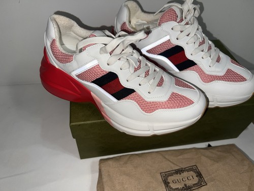 Gucci Woman Solid Low Top Lace-Up Athletic Sneakers - photo 5