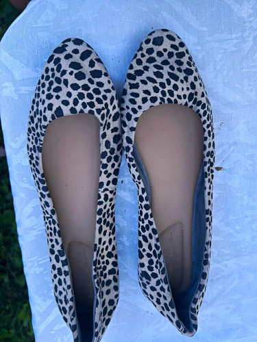 J. Crew Women’s Animal Print Leather Ballet Flats Size 8