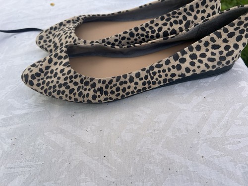 J. Crew Women’s Animal Print Leather Ballet Flats Size 8 - photo 2