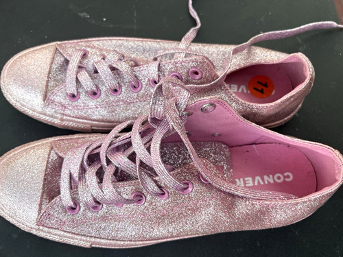 Converse All Star Men's Low Top Lace-Up Athletic Sneakers Glitte
