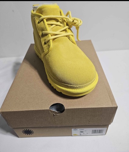 UGG Classic Ultra Mini Canary Yellow Suede Shearling Boots Women - photo 2