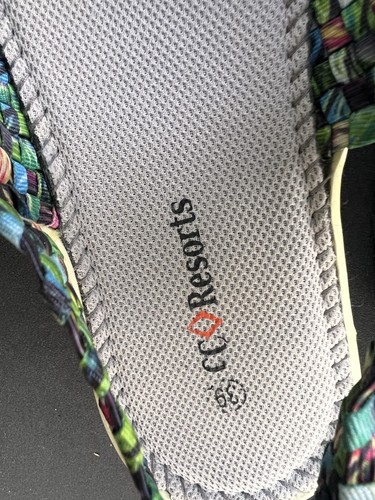 CC Resorts Women's Multicolor/Gray Woven Strappy Sandals US 8 - photo 3