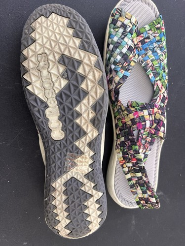 CC Resorts Women's Multicolor/Gray Woven Strappy Sandals US 8 - photo 5