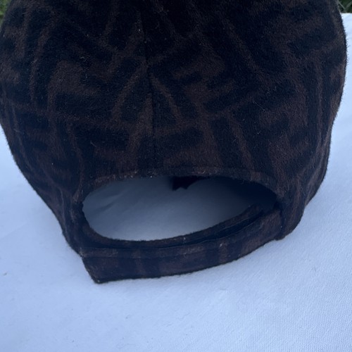 FENDI Roma Brown/Black Monogram Calf Hair Leather Baseball Cap - photo 5