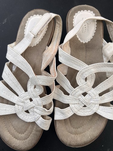 Comfort Plus by Predictions Women's White Strappy Slingback US 7 - photo 5