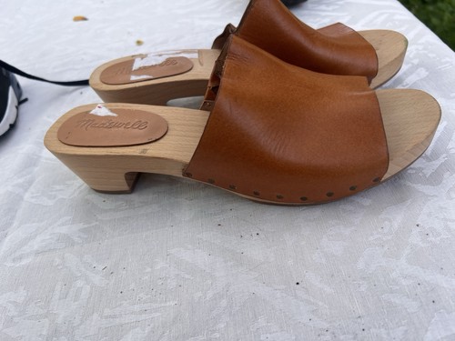 Madewell Women's Brown Leather Slide Sandals Slip-On US 7.5 - photo 2