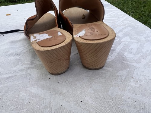 Madewell Women's Brown Leather Slide Sandals Slip-On US 7.5 - photo 3