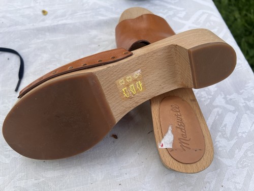 Madewell Women's Brown Leather Slide Sandals Slip-On US 7.5 - photo 4